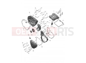Triumph 2025 Scrambler 400 X engine covers