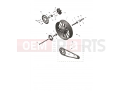 Triumph 2025 Scrambler 400 X rear wheel
