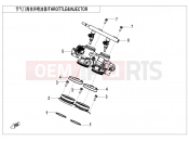 THROTTLE@^INJECTOR - E17 - CFMOTO 450 SR S (CF400-9F [EU5] ) 2023