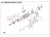 CFMOTO 650 NK (CF650-7B) TRANSMISSION SYSTEM（1）
