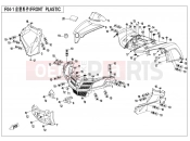 FRONT PLASTICS - F04-1 - CFMOTO CFORCE 450 (CF400ATR-2L [T3a] ) 2017