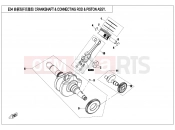 CFMOTO CFORCE 450 (CF400AU) CRANKSHAFT @^ CONNECTING ROD @^ PISTON ASSY. - E04