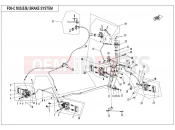 CFMOTO CFORCE 450 (CF400AU-A) BRAKE SYSTEM(LH,ASSEMBLED,SUMITOMO PLUG)