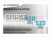 CFMOTO CFORCE 450 (CF400AU-A) OWNER'S MANUAL（FOR AUSTRIA ONLY）