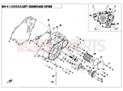 CFMOTO CFORCE 450 (CF400AU-B) LEFT CRANKCASE COVER ASSY - E01-4