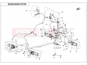 BRAKE SYSTEM(LH,ASSEMBLED,SUMITOMO PLUG) - F08-C - CFMOTO CFORCE 520 (CF500AU-7A) 2020