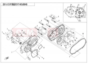 CVT CASE ASSY - E01-3-V1 - CFMOTO CFORCE 520 (CF500AU-7A) 2020