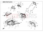 FRONT PLASTICS - F04-2 - CFMOTO CFORCE 625 (CF600AU-3LF) 2021
