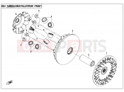 DRIVE PULLEY - E05-1 - CFMOTO CFORCE 800 (CF800ATR-2) 2017
