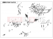 CFMOTO 2018 ATV CFORCE 850 (CF800AU-2A) FRONT PLASTICS - F04-1-C
