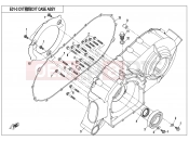 CFMOTO 2018 ATV CFORCE 820 (CF800AU-2B) CVT CASE ASSY. - E01-3