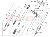DUCATI 1993 Supersport 750 SS FRONT FORK DM 007707 » FRONT SUSPENSION