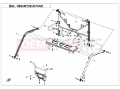 CFMOTO UFORCE 1000 (CF1000UTR-3) BUMPER @^ CAB FRAME - F23