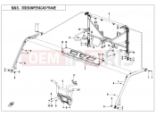 BUMPER @^ CAB FRAME - F23-V2 - CFMOTO UFORCE 1000 (CF1000UTR-3) 2026
