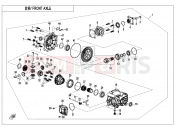 FRONT AXLE - F31 - CFMOTO UFORCE 1000 (CF1000UTR-3) 2026