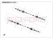 CFMOTO 2020 UTV UFORCE 1000 (CF1000UU) FRONT CV SHAFT - F27