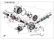 CFMOTO 2017 UTV UFORCE 550 (CF500UTR-2) FRONT AXLE