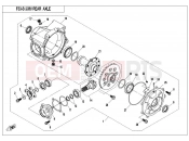 CFMOTO 2017 UTV UFORCE 550 (CF500UTR-2) REAR AXLE（NO DIFFERENTIAL）