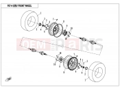 CFMOTO 2015 UTV UFORCE 550 (CF500UU) FRONT WHEEL - F07-A