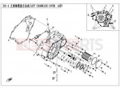 CFMOTO 2015 UTV UFORCE 550 (CF500UU) LEFT CRANKCASE COVER ASSY - E01-4