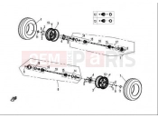CFMOTO 2013 UTV UFORCE 600 (CF600-5) REAR WHEEL