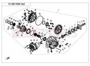 CFMOTO 2015 UTV UFORCE 800 (CF800-3) FRONT AXLE