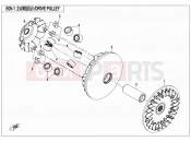 CFMOTO 2021 UTV UFORCE 800 (CF800UTR-2) DRIVE PULLEY - E05-1