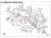 CFMOTO 2014 UTV UFORCE 800 (CF800UU-A) LEFT CRANKCASE COVER ASSY - E01-4