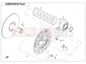 CFMOTO 2014 UTV UFORCE 800 (CF800UU-A) DRIVEN PULLEY(CVtech) - E05-2-B