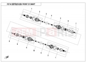 CFMOTO 2016 UTV UFORCE 800 (CF800UU-A) FRONT CV SHAFT - F27-B