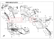 CFMOTO 2021 SSV ZFORCE 1000 (CF1000UTR-B) MIDDLE PLASTIC - F04-3