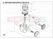 CRANKSHAFT@^CONNECTING GOD@^PISTON ASSY - E04 - CFMOTO ZFORCE 500 (CF500US) 2014