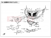 FRONT PLASTICS 1 - F04-1 - CFMOTO ZFORCE 500 (CF500US) 2019