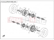 FRONT WHEEL - CFMOTO ZFORCE 600 (CF600-3) 2015