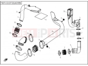 CVT COOLING SYSTEM - CFMOTO ZFORCE 600 (CF600-3) 2015