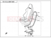 SEAT ASSY (SINCE 2013) - CFMOTO ZFORCE 600 (CF600-3) 2015