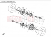REAR WHEEL - CFMOTO ZFORCE 600 (CF600-3) 2016