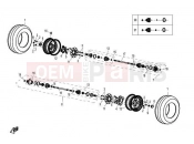 CFMOTO Z6 EX (CF600-6) REAR WHEEL