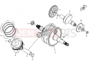 CRANKSHAFT, PISTON, BALANCER - E12 - CFMOTO ZFORCE 600 (CF625-3) 2014
