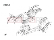 PLASTICS â¤ - F08-2 - CFMOTO ZFORCE 625 (CF625-6) 2012