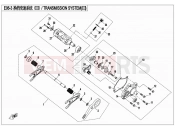 CFMOTO 2014 SSV ZFORCE 800 (CF800) TRANMISSION SYSTEM(â¢) - E06-3