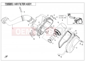 CFMOTO 2014 SSV ZFORCE 800 (CF800) AIR FILTER ASSY. - E11
