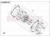 CFMOTO 2014 SSV ZFORCE 800 (CF800) FAN ASSY - E18