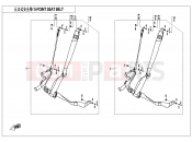 CFMOTO 2015 SSV ZFORCE 800 (CF800) FIVE POINT SEAT BELT - F34-B