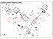 CFMOTO 2015 SSV ZFORCE 800 (CF800) CRANKSHAFT CONNECTING ROD @^ PISTON ASSY - E04