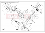 CFMOTO 2016 SSV ZFORCE 800 (CF800) CRANKSHAFT CONNECTING ROD @^ PISTON ASSY - E04