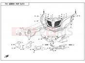 CFMOTO 2017 SSV ZFORCE 800 (CF800) FRONT PLASTICS - F04-1