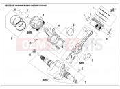 CFMOTO 2021 SSV ZFORCE 800 (CF800US-A) CRANKSHAFT @^ CONNECTING ROD @^ PISTON ASSY. - E04-V2