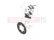Triumph 2026 SCRAMBLER 400 XC Rear Caliper & Disc