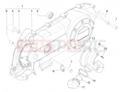 Crankcase cover - Crankcase cooling - Piaggio Typhoon 50 4T E2 (CA, US) 2024